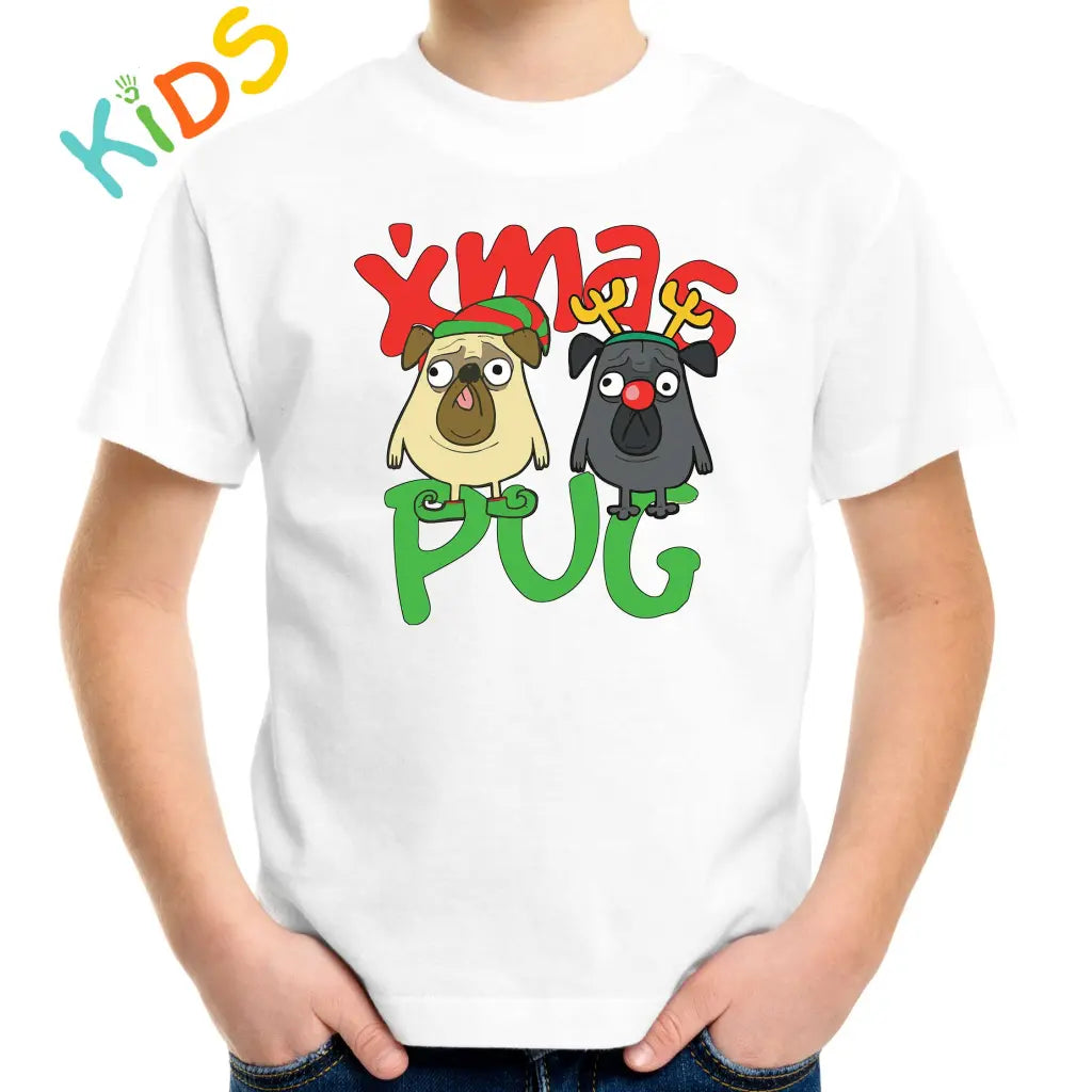 X-MAS Pugs Kids T-shirt - Tshirtpark.com