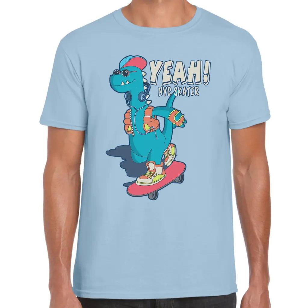 Yeah Skater Dino T-Shirt - Tshirtpark.com