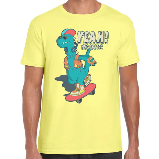 Yeah Skater Dino T-Shirt - Tshirtpark.com