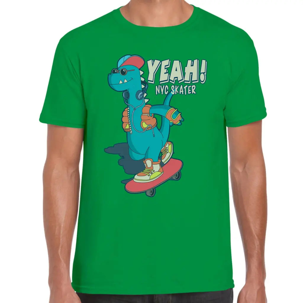 Yeah Skater Dino T-Shirt - Tshirtpark.com