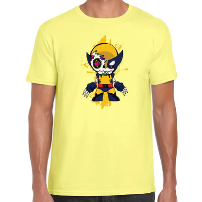 Yellow Wolf Man T-Shirt - Tshirtpark.com