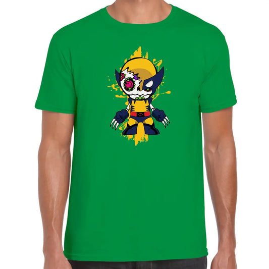 Yellow Wolf Man T-Shirt - Tshirtpark.com