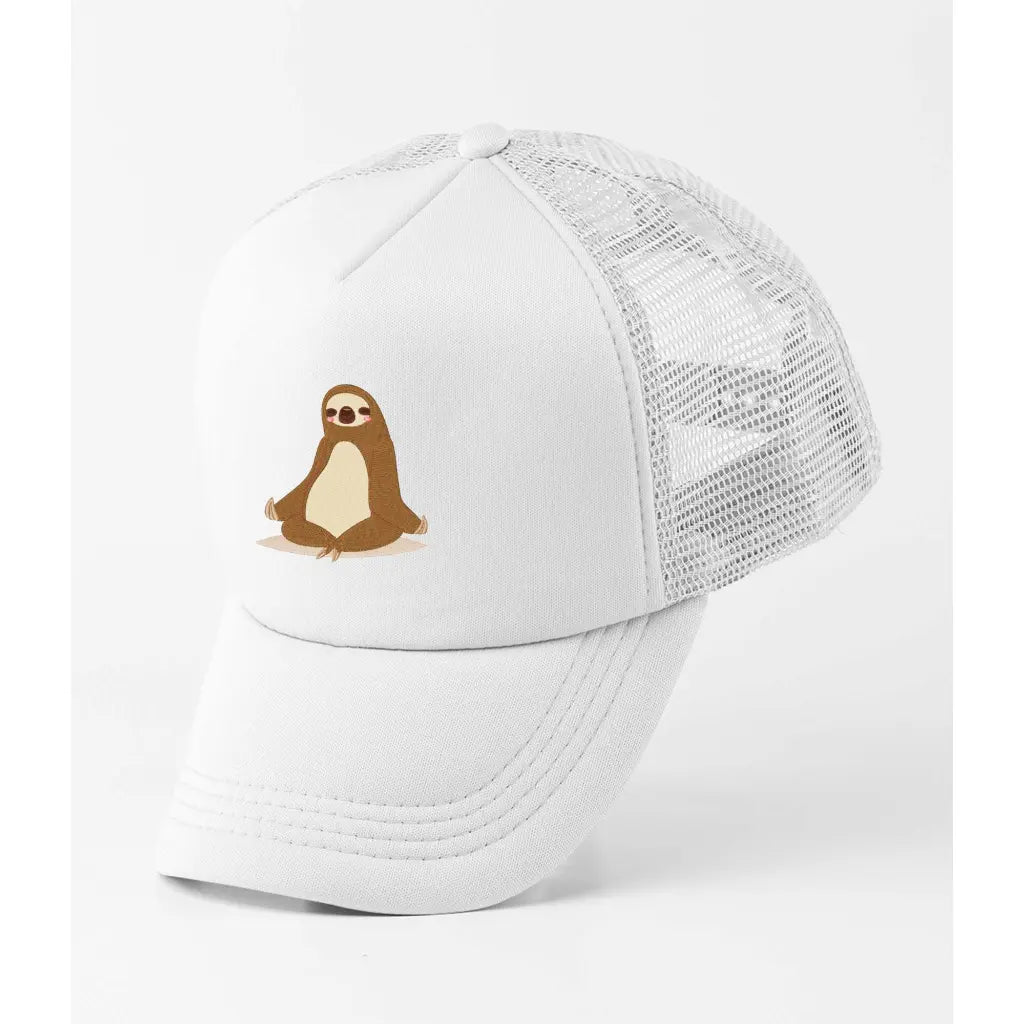 Yoga Sloth Trucker Cap - Tshirtpark.com