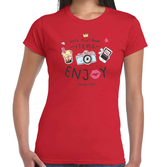 Young And Fun Ladies T-shirt - Tshirtpark.com