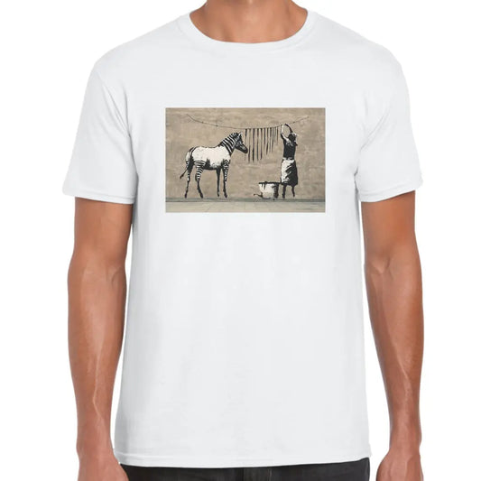 Zebra Banksy T-Shirt - Tshirtpark.com