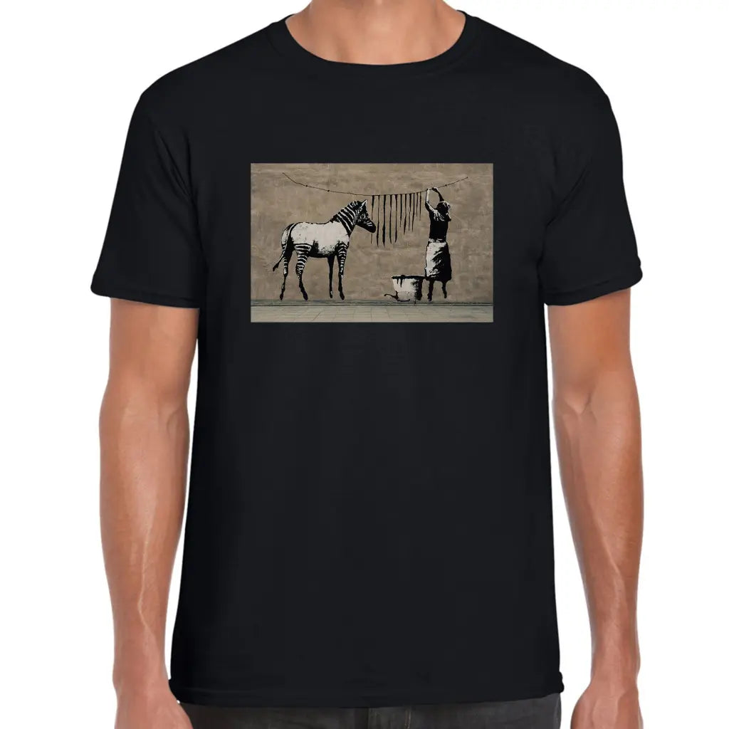 Zebra Banksy T-Shirt - Tshirtpark.com