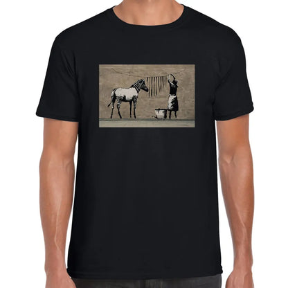 Zebra Banksy T-Shirt - Tshirtpark.com