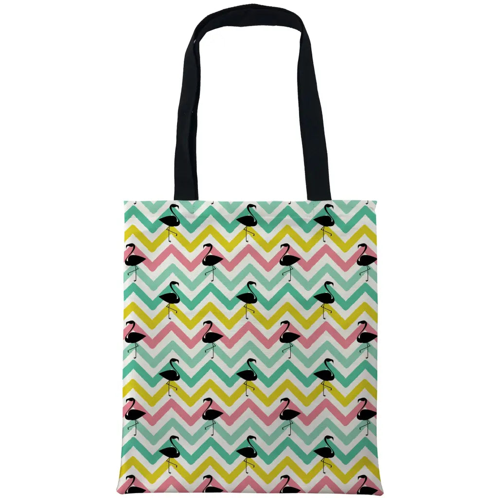 Zigzag Flamingo Bags - Tshirtpark.com