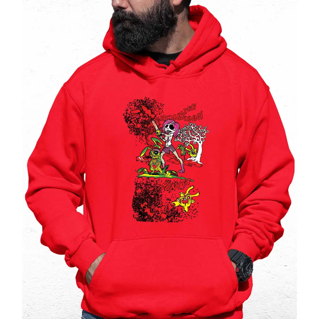 Zombie Bunny Colour Hoodie - Tshirtpark.com