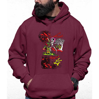 Zombie Bunny Colour Hoodie - Tshirtpark.com