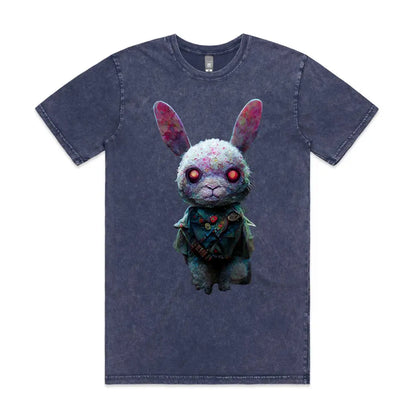 Zombie Bunny Stone Wash T-Shirt - Tshirtpark.com