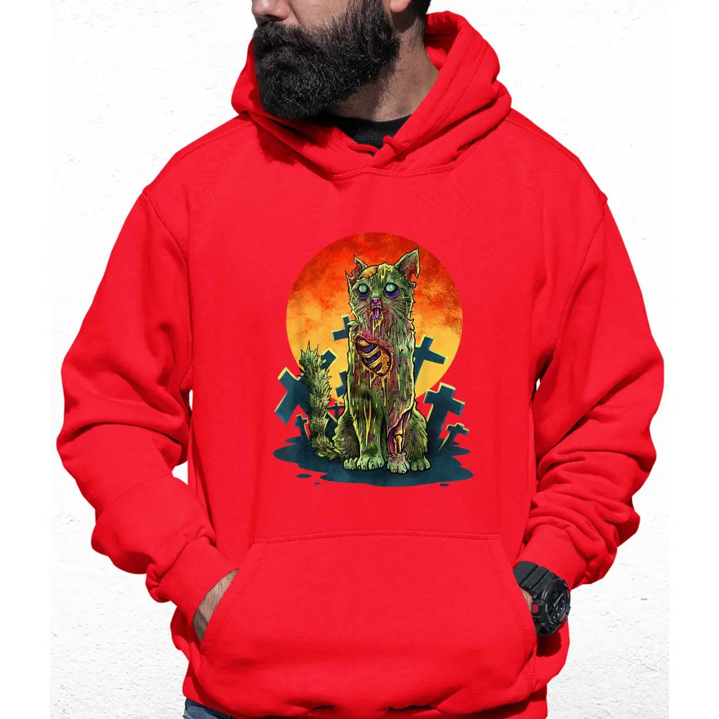 Zombie Cat Colour Hoodie - Tshirtpark.com