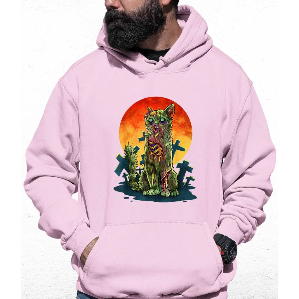 Zombie Cat Colour Hoodie - Tshirtpark.com