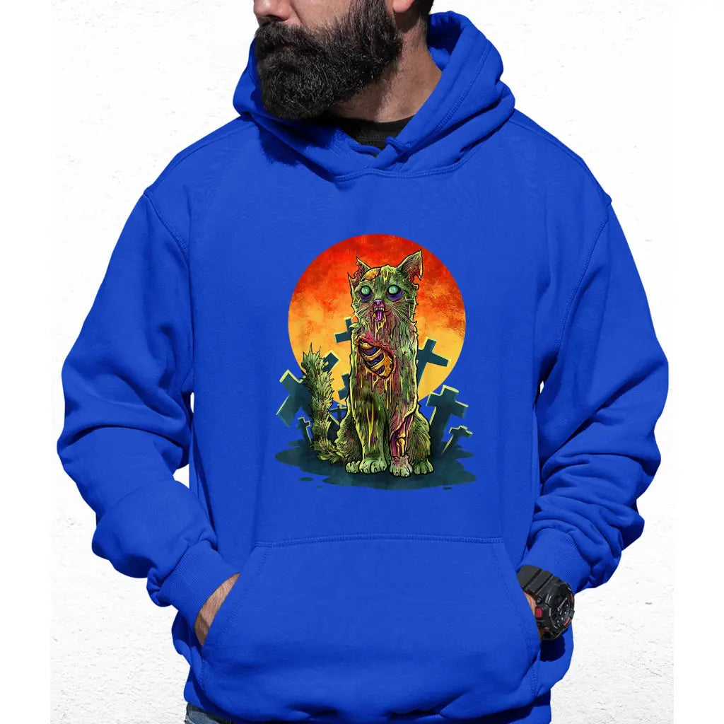 Zombie Cat Colour Hoodie - Tshirtpark.com