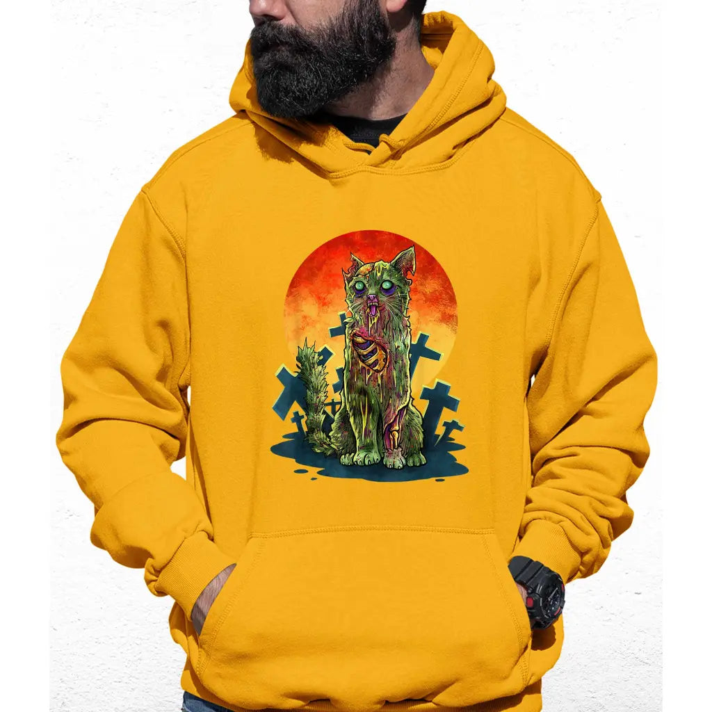 Zombie Cat Colour Hoodie - Tshirtpark.com