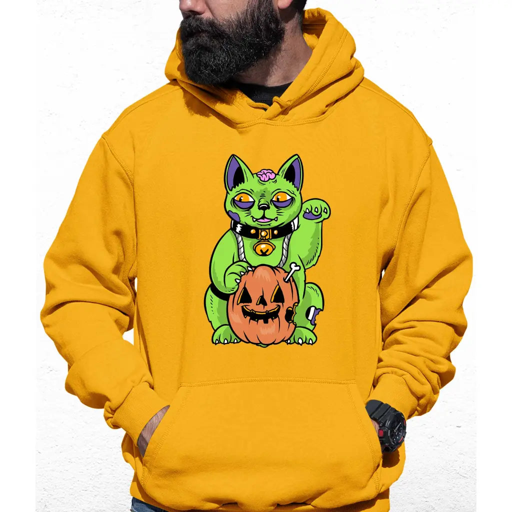 Zombie Lucky Cat Colour Hoodie - Tshirtpark.com