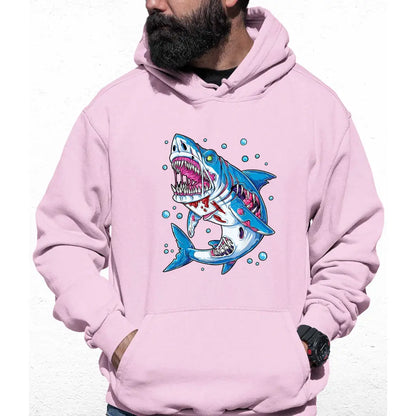 Zombie Shark Colour Hoodie - Tshirtpark.com