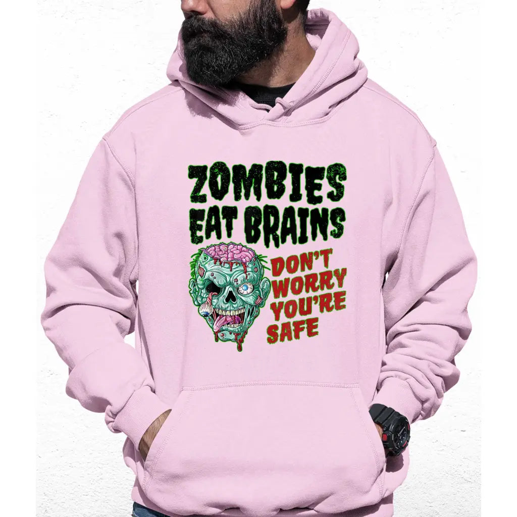 Zombies Eat Brains Colour Hoodie - Tshirtpark.com