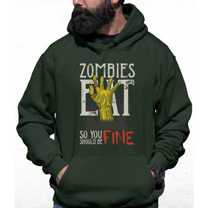 Zombies Eat Hand Colour Hoodie - Tshirtpark.com
