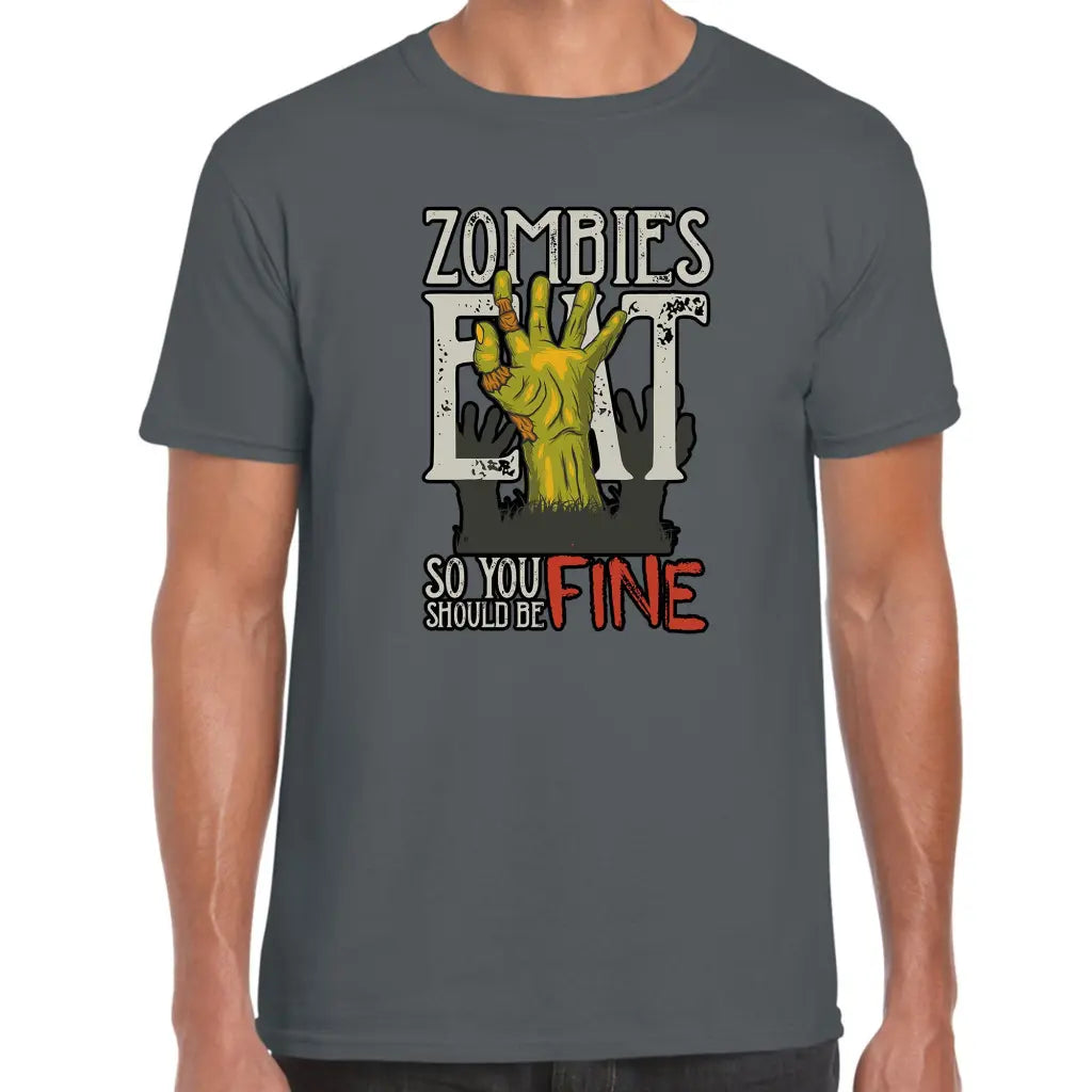 Zombies Eat Hand T-Shirt - Tshirtpark.com