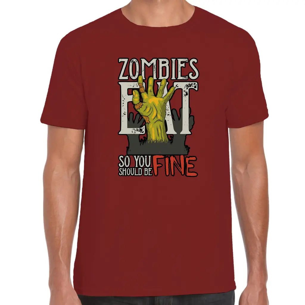 Zombies Eat Hand T-Shirt - Tshirtpark.com