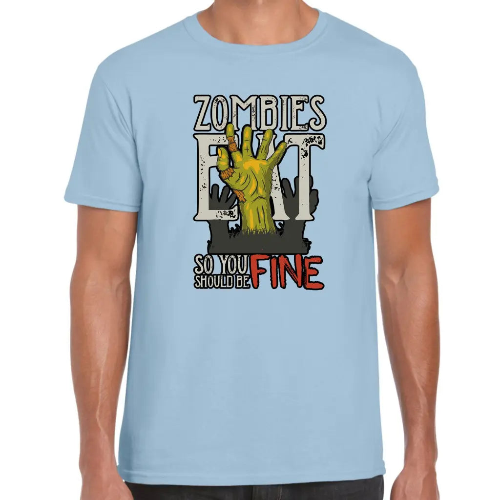 Zombies Eat Hand T-Shirt - Tshirtpark.com