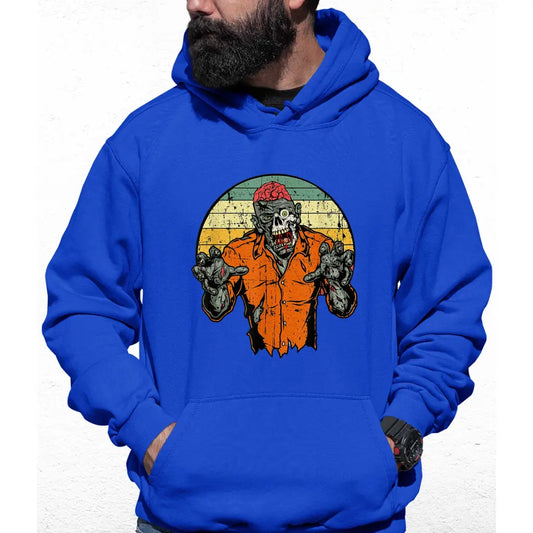 Zombies Orange Shirt Colour Hoodie - Tshirtpark.com