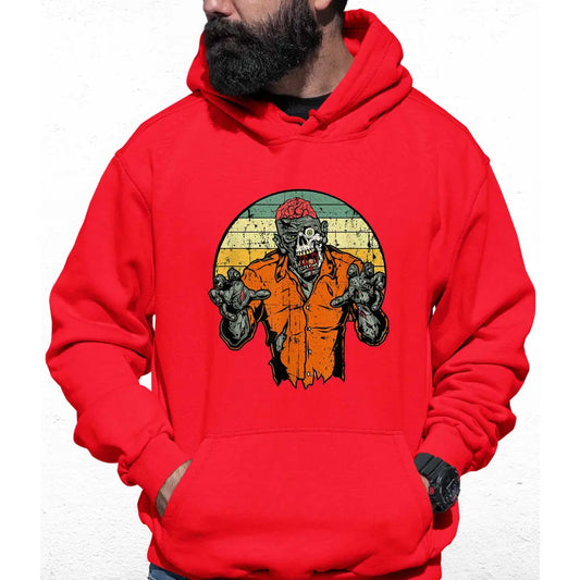 Zombies Orange Shirt Colour Hoodie - Tshirtpark.com