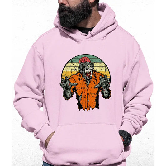 Zombies Orange Shirt Colour Hoodie - Tshirtpark.com