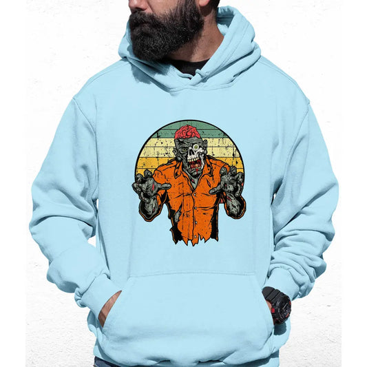 Zombies Orange Shirt Colour Hoodie - Tshirtpark.com