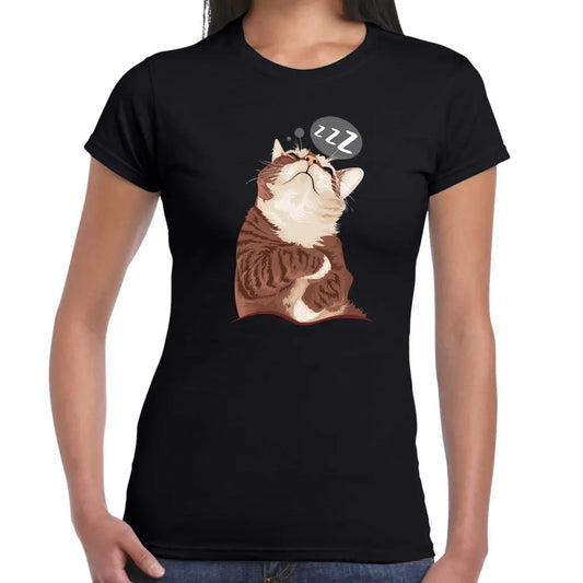 Zzz Cat Ladies T-shirt - Tshirtpark.com