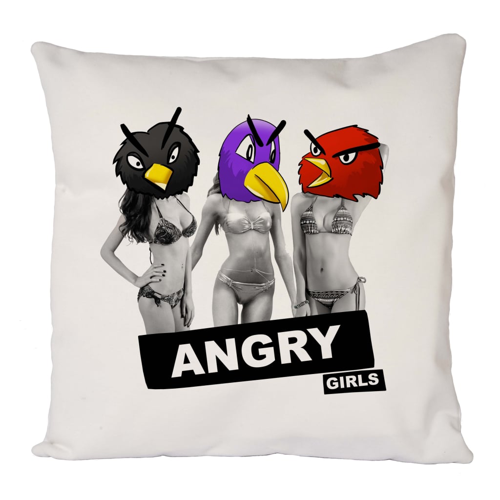 Angry Girls Cushion Cover