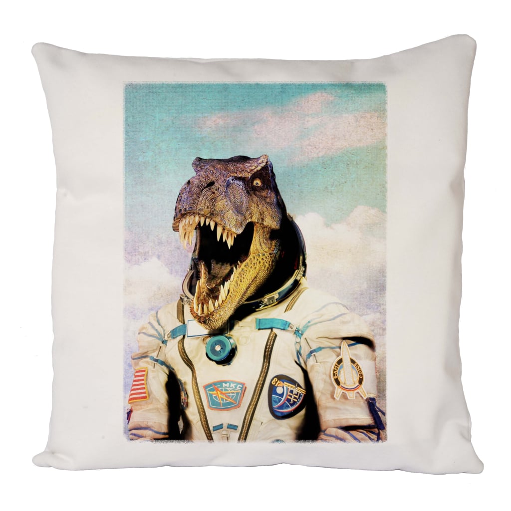 Astronaut T-Rex Cushion Cover