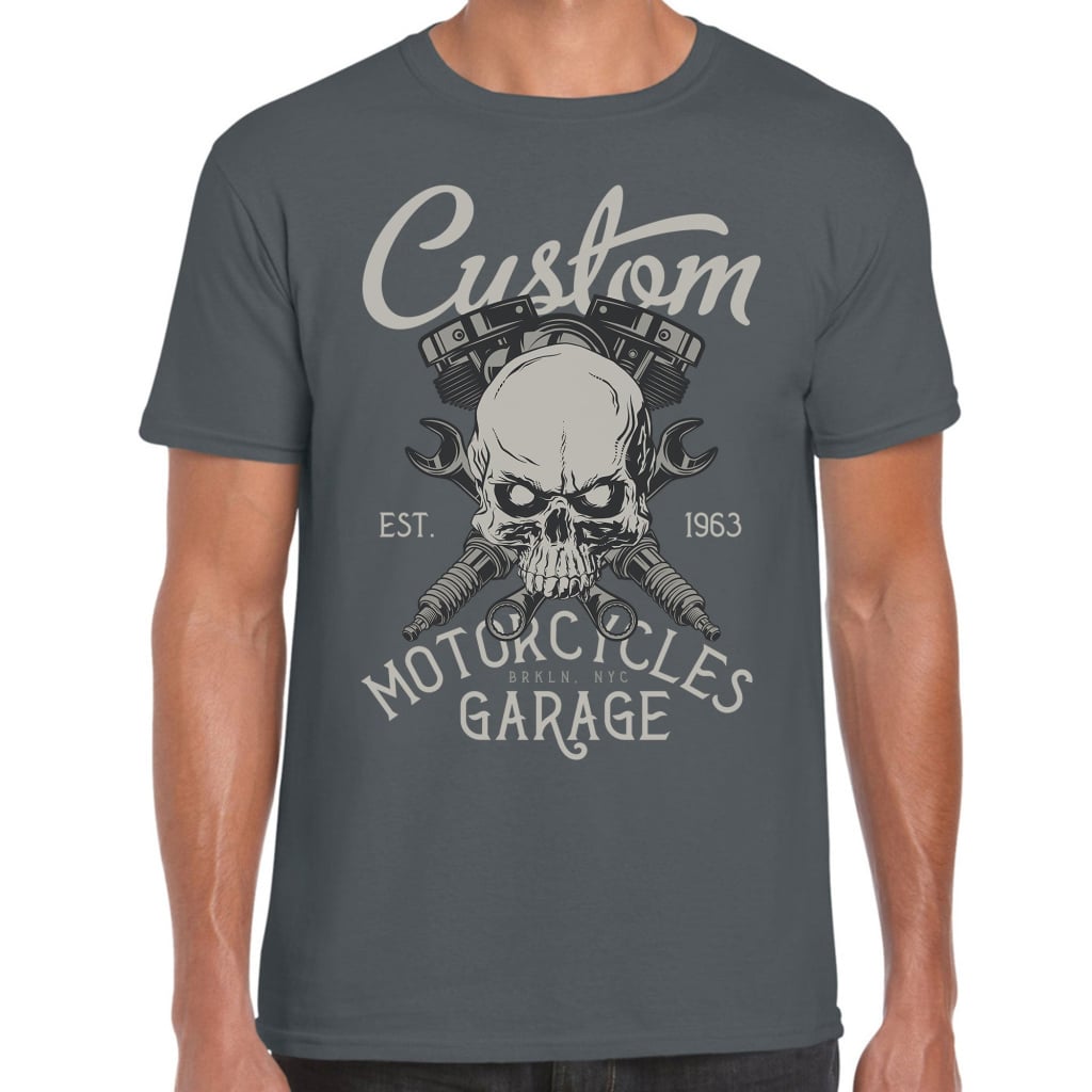 Custom Motorcycles Garage T-Shirt