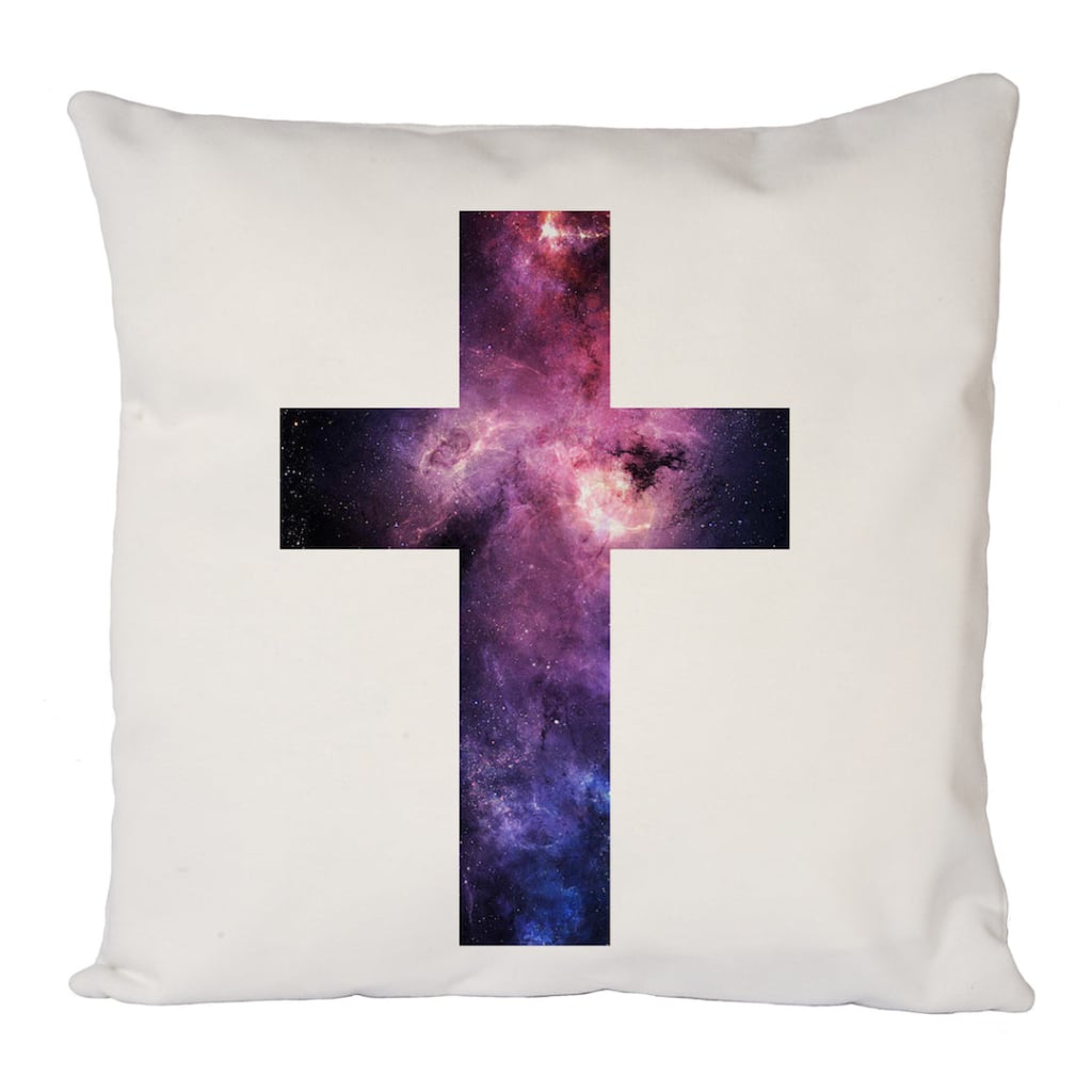 Purple Cross Cushion Cover