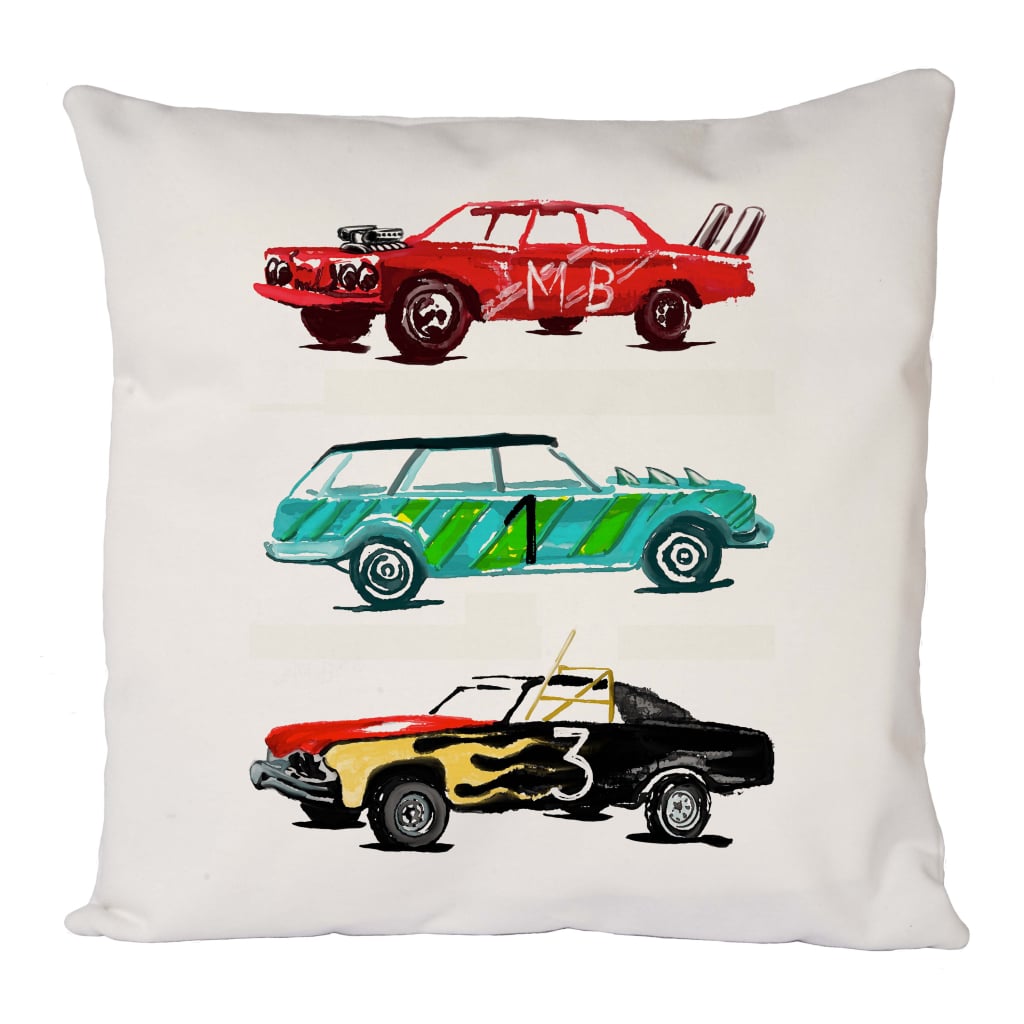 Vintage Cars Cushion Cover