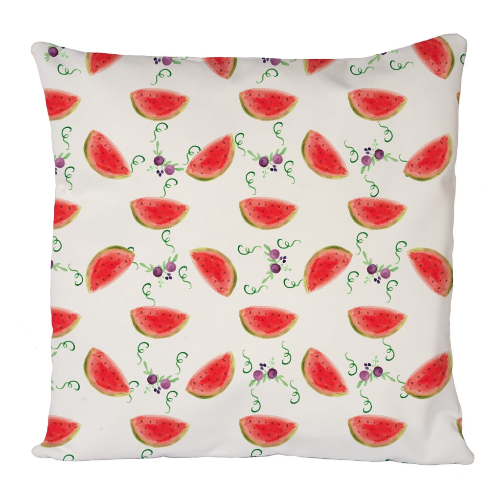Watermelon And Grapes Cushion Cover